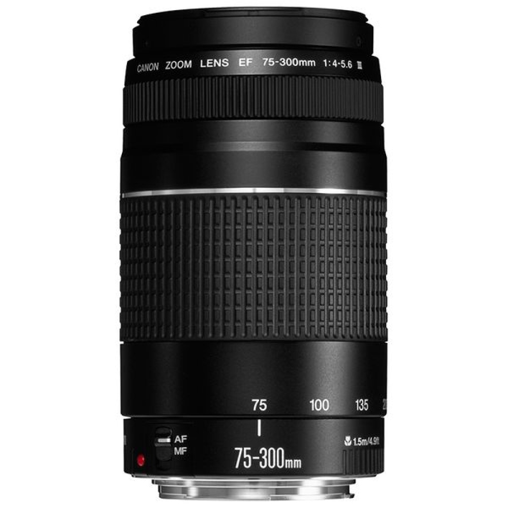 Canon EF 75-300mm f/4-5.6 III Black Lens
